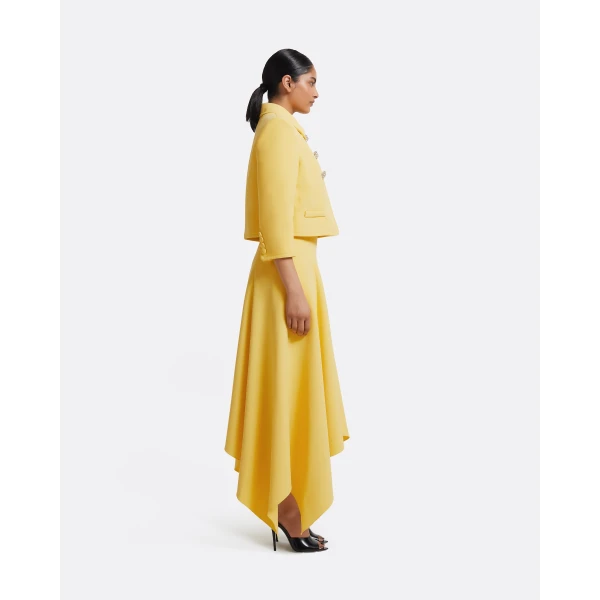 Safiyaa Arata Jacket in Aspen Gold with Crystal, view 6