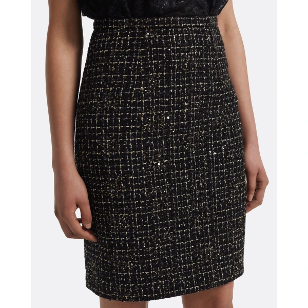 Safiyaa Ayaka Skirt in Black & Gold, view 4