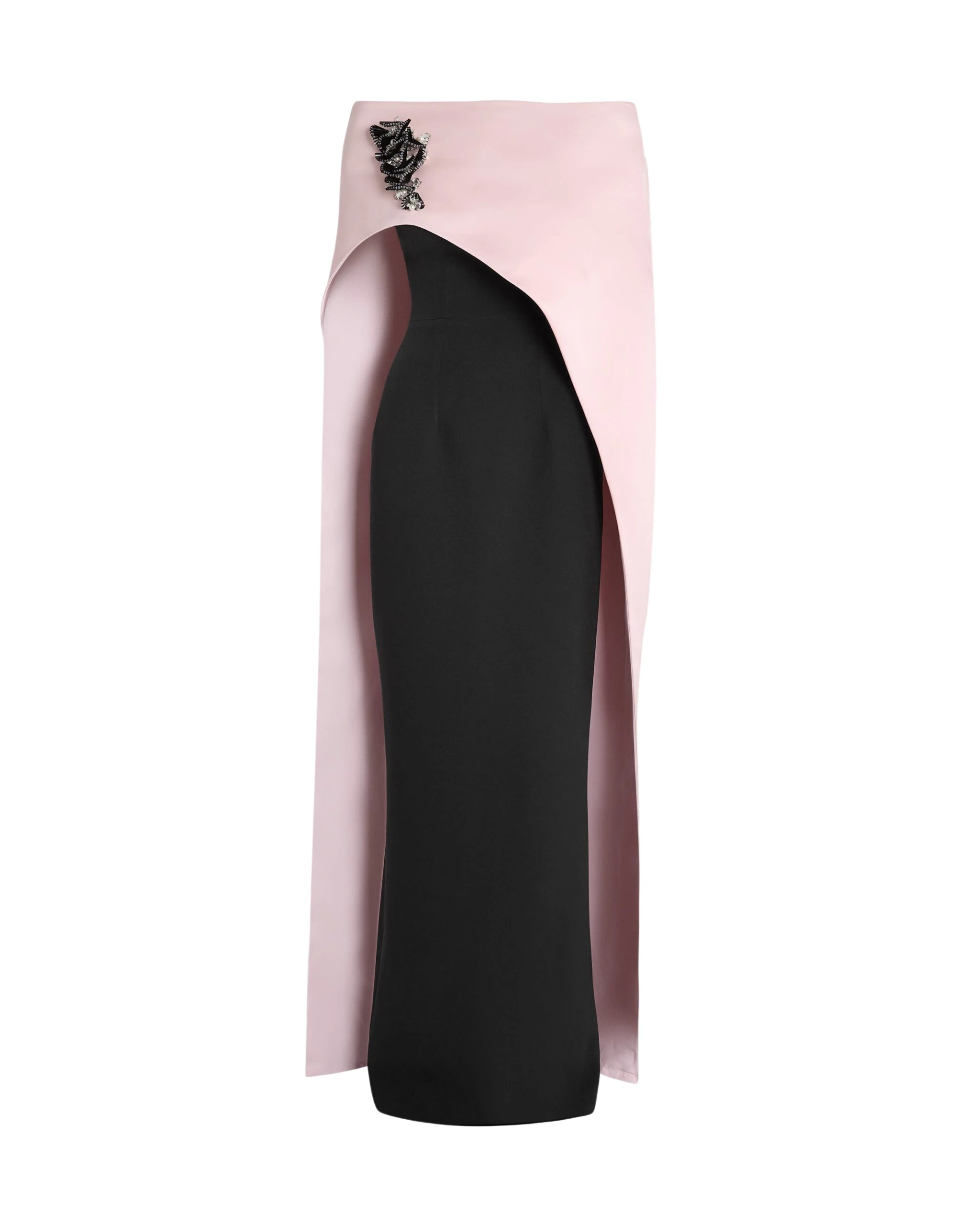 Safiyaa-Azrael-Long-Dress-Maddox-Harness-in-Lotus-Bloom-With-Black-Pearl-Coveti-scaled79988_nobg Safiyaa Dresses luxury Clothing from Coveti Marketplace