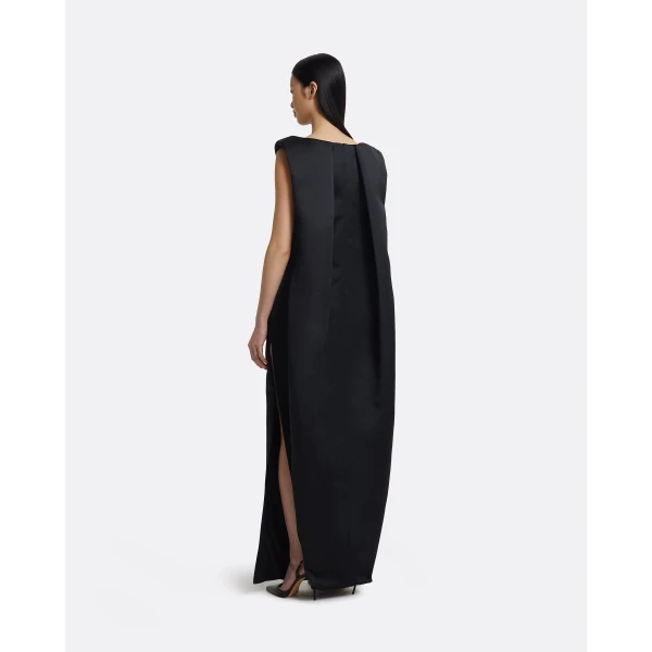Safiyaa Erica Long Dress in Black, view 3