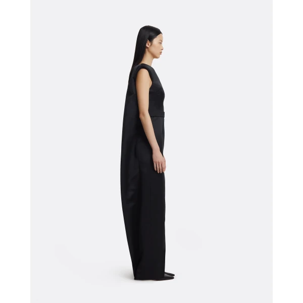 Safiyaa Erica Long Dress in Black, view 5