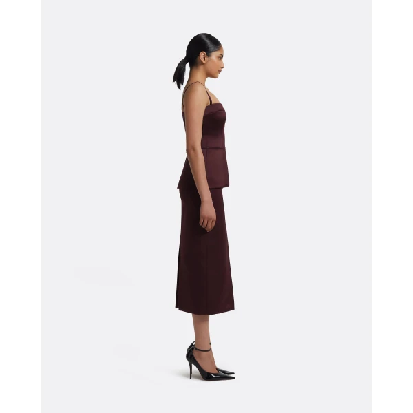Safiyaa Kaori Top in Wine, view 6