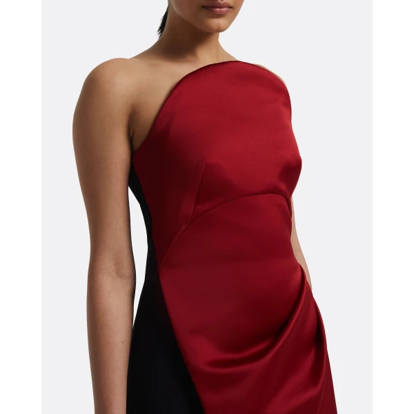 Safiyaa Misaki Long Dress in Swinton on Black, view 4