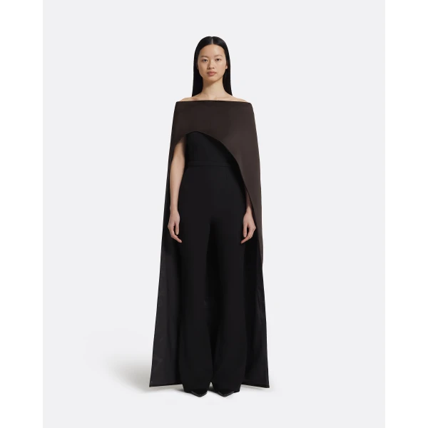 Safiyaa Myrine Jumpsuit & Maddox Harness in Peat Brown, view 2