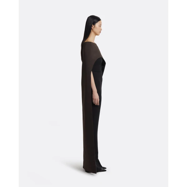 Safiyaa Myrine Jumpsuit & Maddox Harness in Peat Brown, view 5