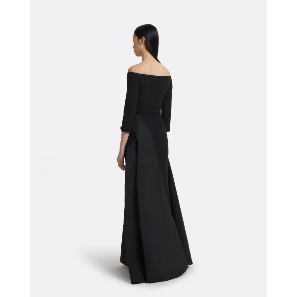 Safiyaa Nila Long Dress in Black, view 3