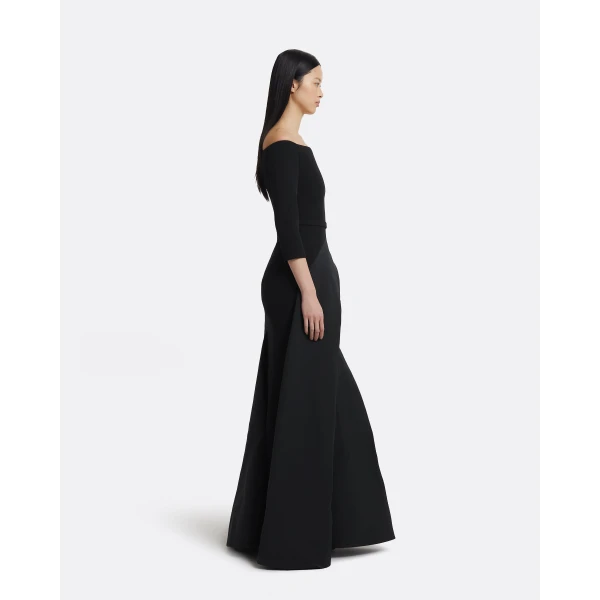 Safiyaa Nila Long Dress in Black, view 5