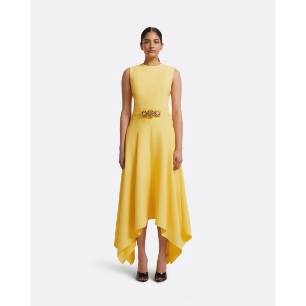 Safiyaa Okimi Dress in Aspen Gold with Aspen Gold, view 2