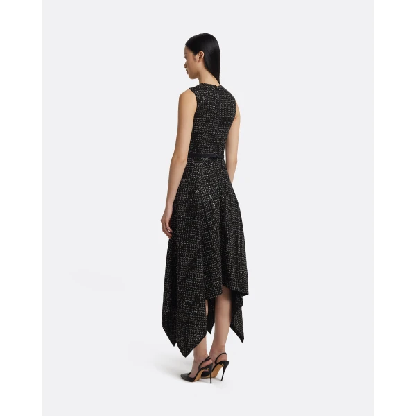 Safiyaa Okimi Dress in Black & Gold, view 3