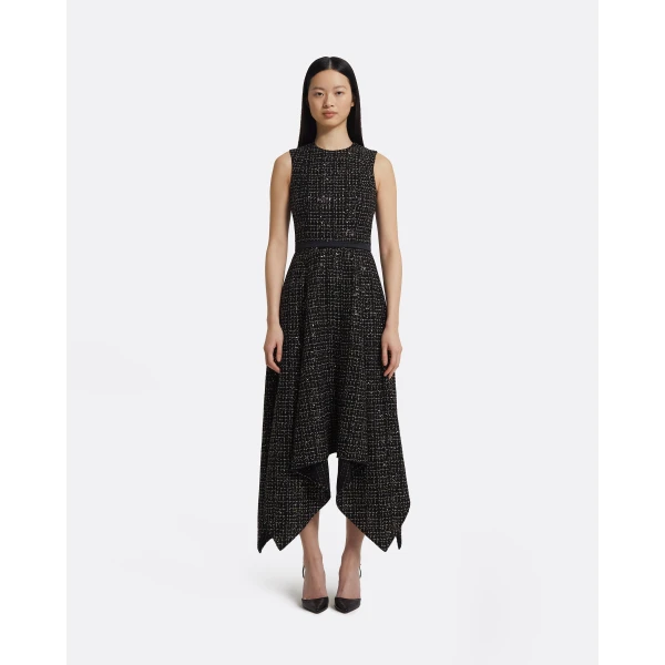 Safiyaa Okimi Dress in Black & Gold, view 6
