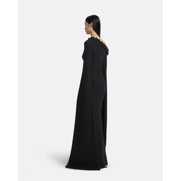 Safiyaa Rinna Long Dress in Black, view 3