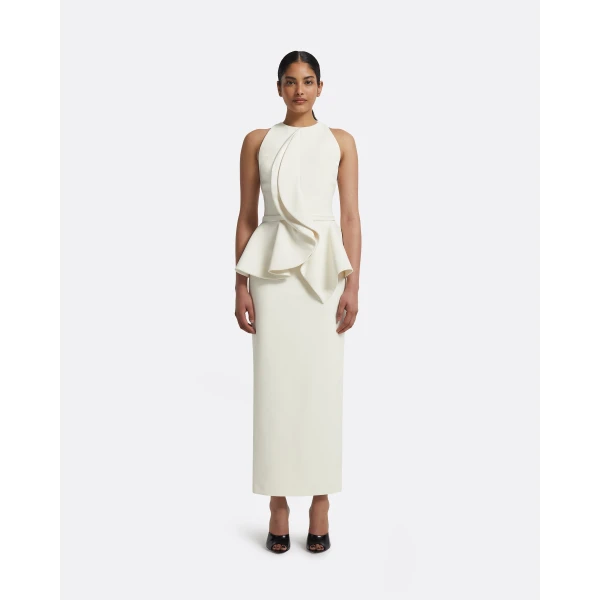 Safiyaa Riya Midi Dress in Ivory, view 2