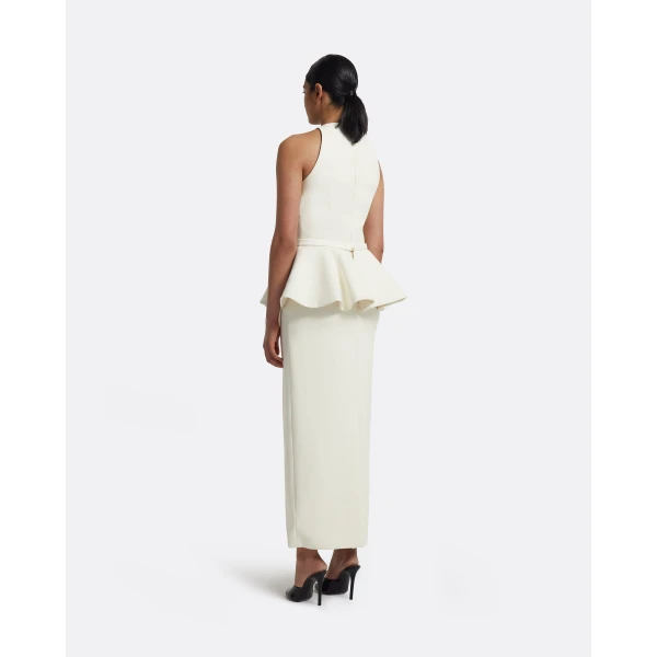 Safiyaa Riya Midi Dress in Ivory, view 3