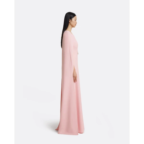 Safiyaa Yuna Long Dress in Lychee with Silver, view 5