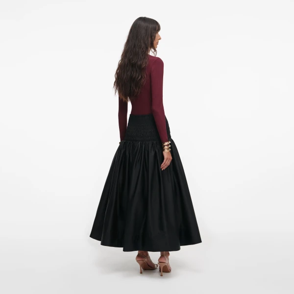 Elevate your elegance in this Self Portrait Skirts Midi Dress from the 2025 resort wear edit