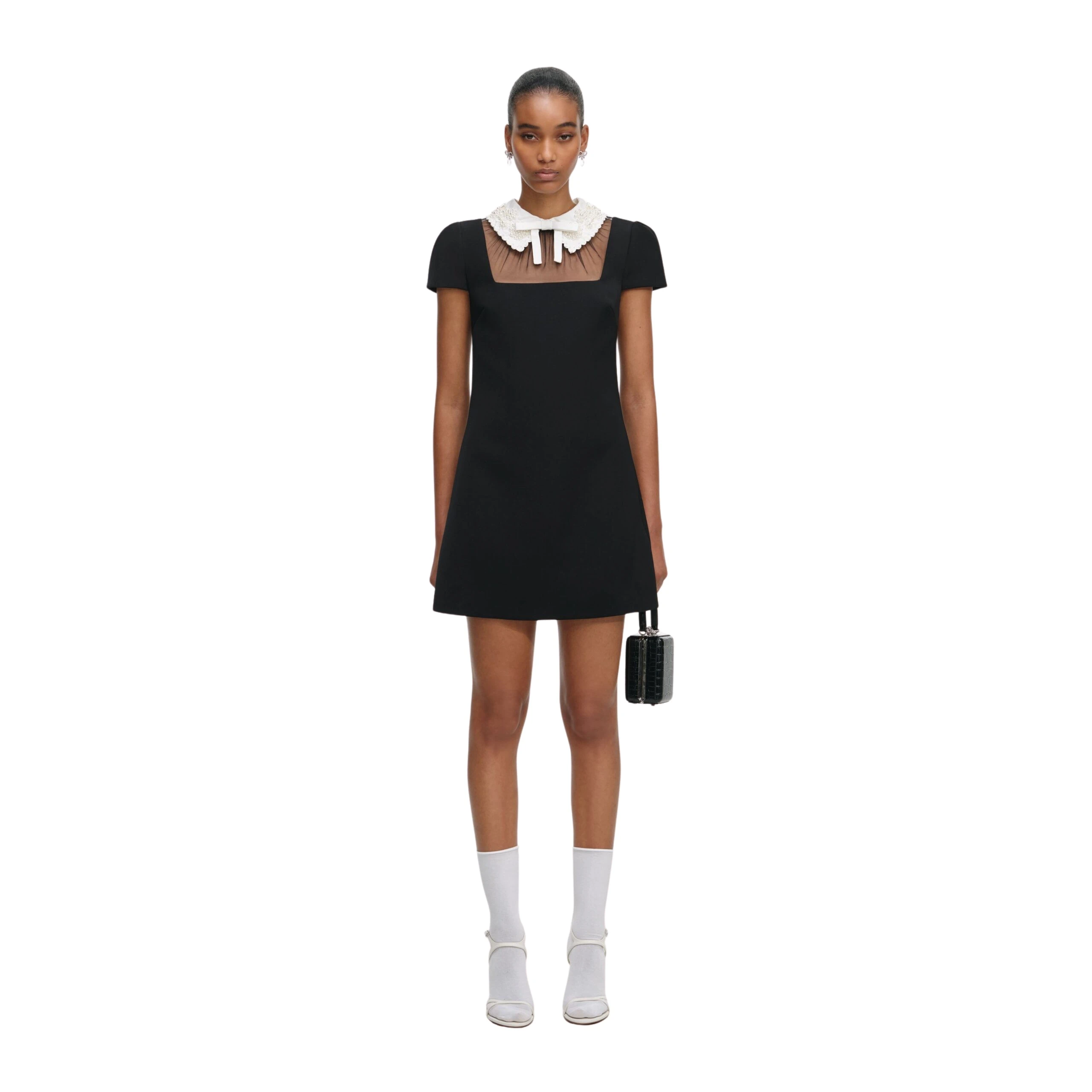 Self-Portrait-Black-Crepe-Bow-Collar-Mini-Dress-2025-coveti-5-scaled32258_nobg Self Portrait Dresses luxury Clothing from Coveti Marketplace