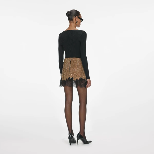 Elevate your elegance in this Self Portrait Skirts Mini Dress from the 2025 resort wear edit