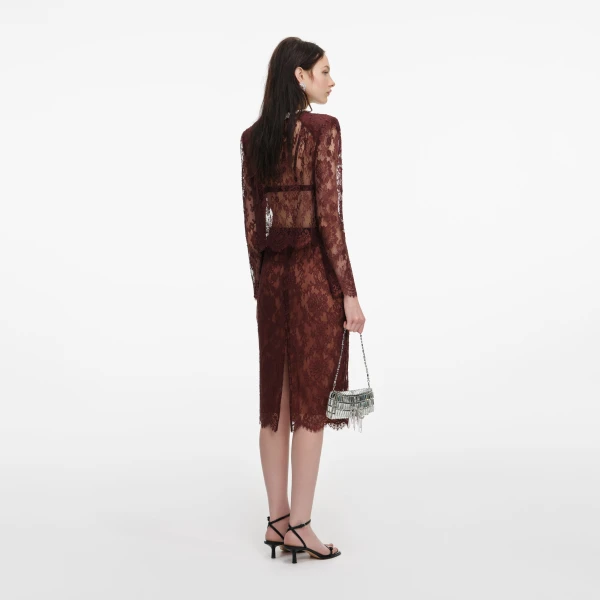 Elevate your elegance in this Self Portrait Skirts Midi Dress from the 2025 resort wear edit