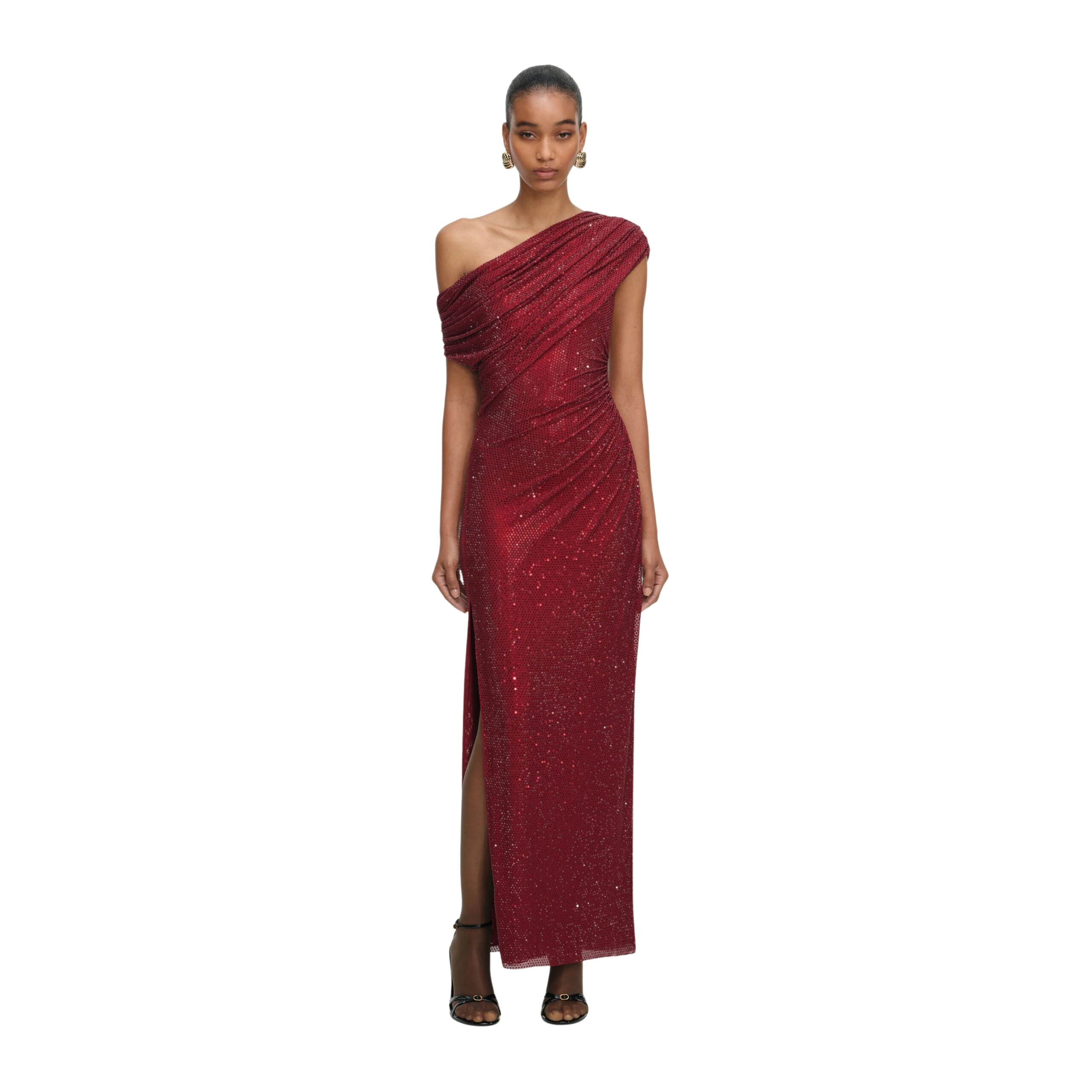 Self-Portrait-Burgundy-Rhinestone-Drape-Midi-Dress-2025-coveti-5-scaled44209_nobg Self Portrait Dresses luxury Clothing from Coveti Marketplace