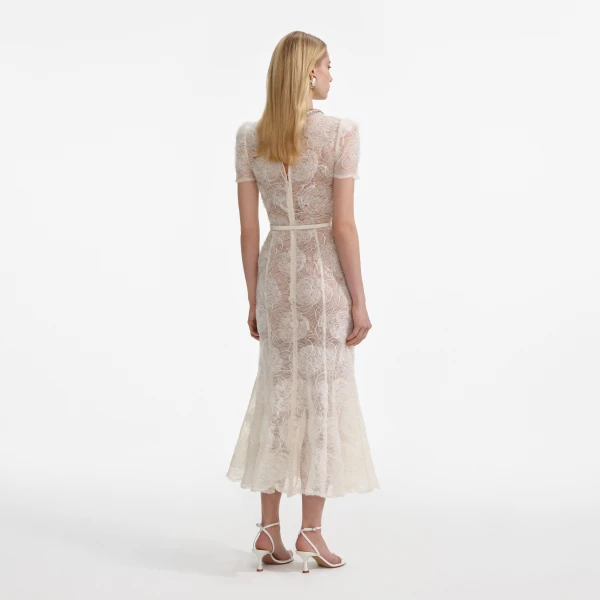 Elevate your elegance in this Self Portrait Dresses Midi Dress from the 2025 resort wear edit