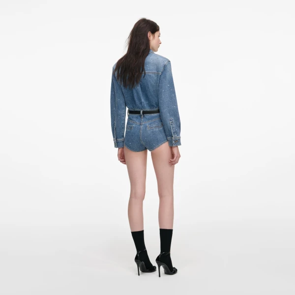 Elevate your elegance in this Self Portrait Bodysuit  from the 2025 resort wear edit