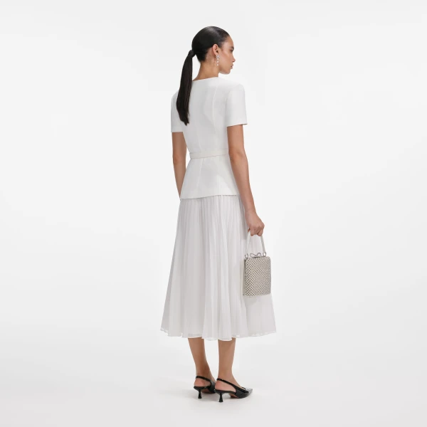 Elevate your elegance in this Self Portrait Dresses Midi Dress from the 2025 resort wear edit