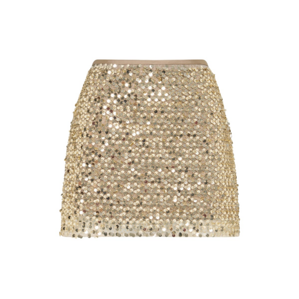 Shona Joy Gold Skirts luxury Clothing from Coveti Marketplace
