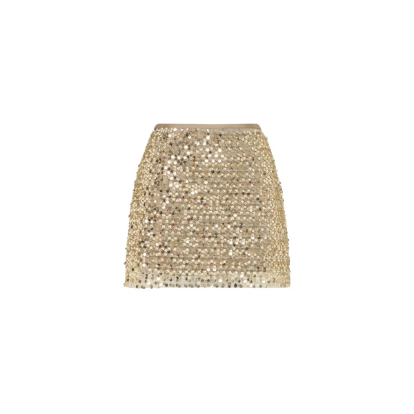 Shona Joy Gold Skirts luxury Clothing from Coveti Marketplace