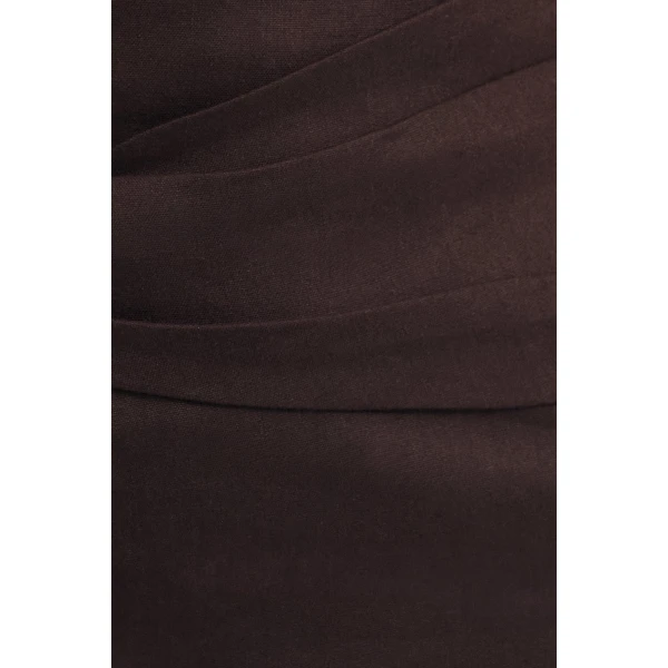 Shona Joy Brown Tops luxury Clothing from Coveti Marketplace
