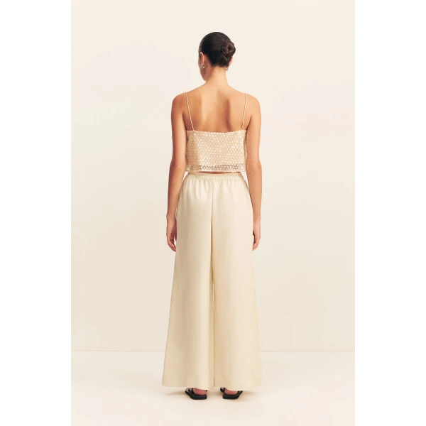 Shona Joy Metallic Tops luxury Clothing from Coveti Marketplace
