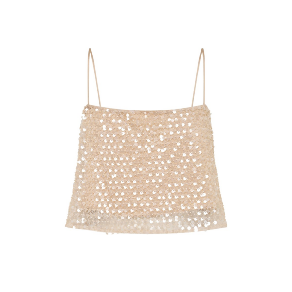 Shona Joy Metallic Tops luxury Clothing from Coveti Marketplace