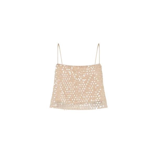 Shona Joy Metallic Tops luxury Clothing from Coveti Marketplace