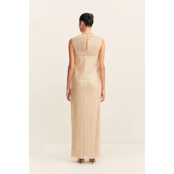 Shona Joy Metallic Dresses luxury Clothing from Coveti Marketplace