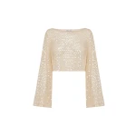 Shona Joy Metallic Tops luxury Clothing from Coveti Marketplace