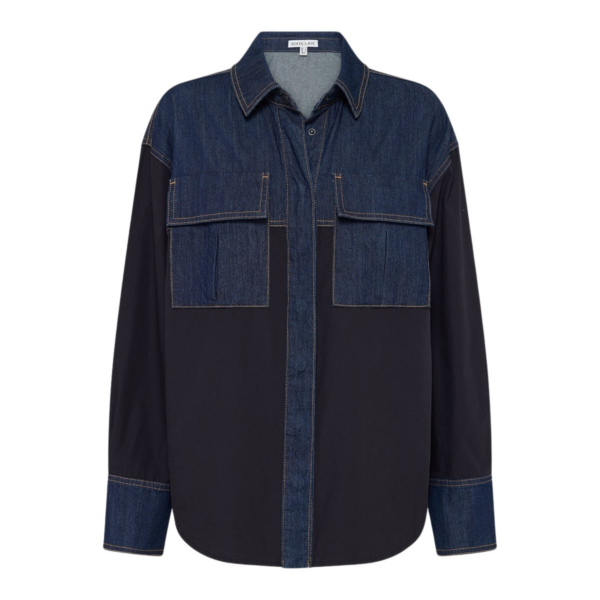 Shona Joy Blue Tops luxury Clothing from Coveti Marketplace