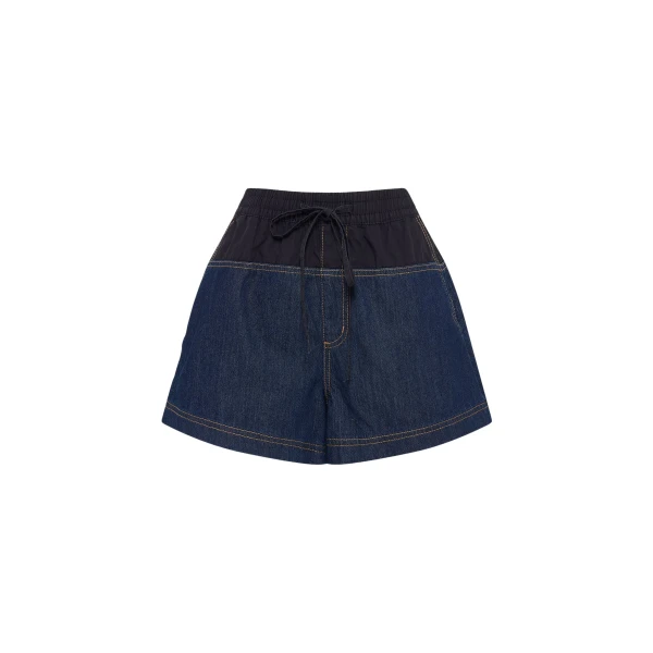 Shona Joy Blue Shorts luxury Clothing from Coveti Marketplace