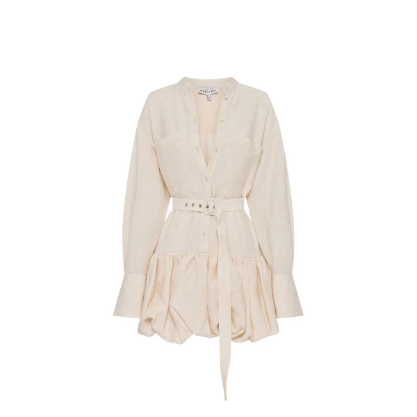 Shona Joy Beige Dresses luxury Clothing from Coveti Marketplace