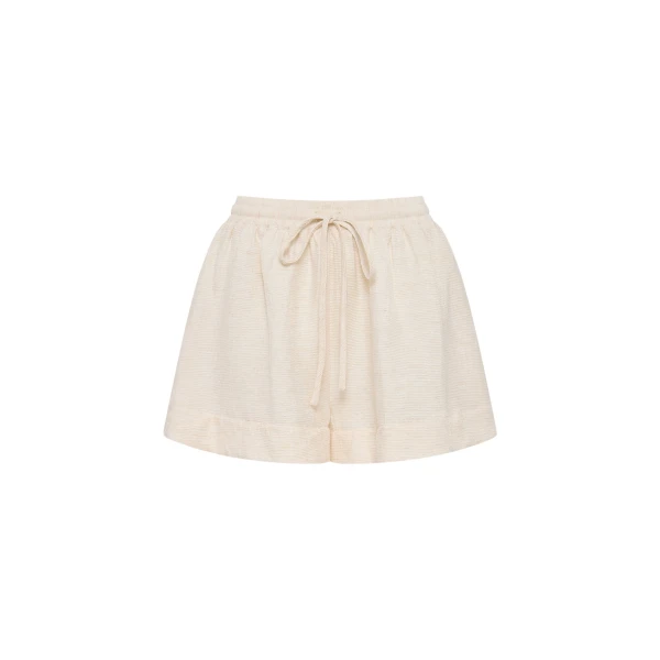 Shona Joy Beige Shorts luxury Clothing from Coveti Marketplace