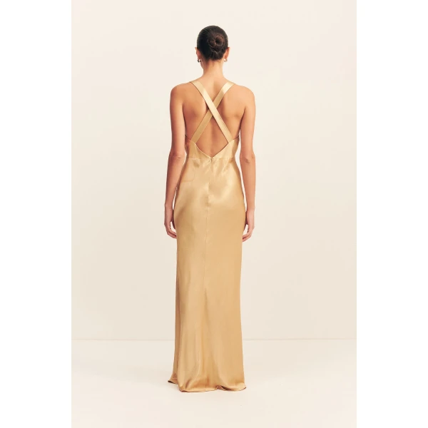 Shona Joy Beige Dresses luxury Clothing from Coveti Marketplace