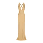 Shona Joy Beige Dresses luxury Clothing from Coveti Marketplace