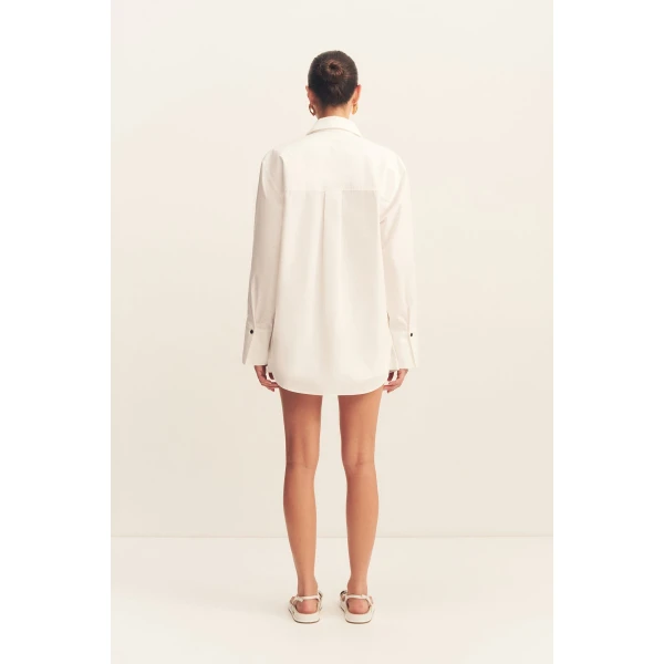 Shona Joy White Shorts luxury Clothing from Coveti Marketplace