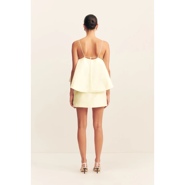 Shona Joy Yellow Tops luxury Clothing from Coveti Marketplace
