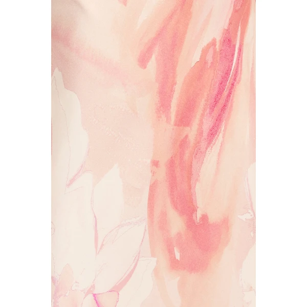 Plunged halter neck maxi dress in the petal sunrise print in a LENZING  ECOVERO  Viscose with a luxurious matte finish.