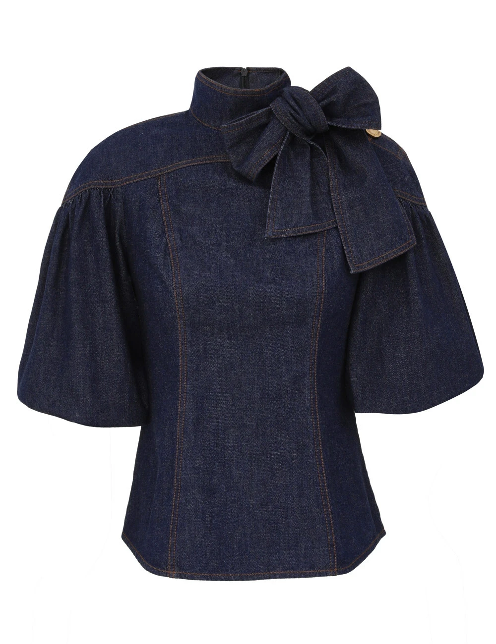 Zimmermann Denim Fitted Blouse | Ready to Wear 2025 Collection Coveti Elevate your elegance in this Zimmermann Tops from the 2025 resort wear edit