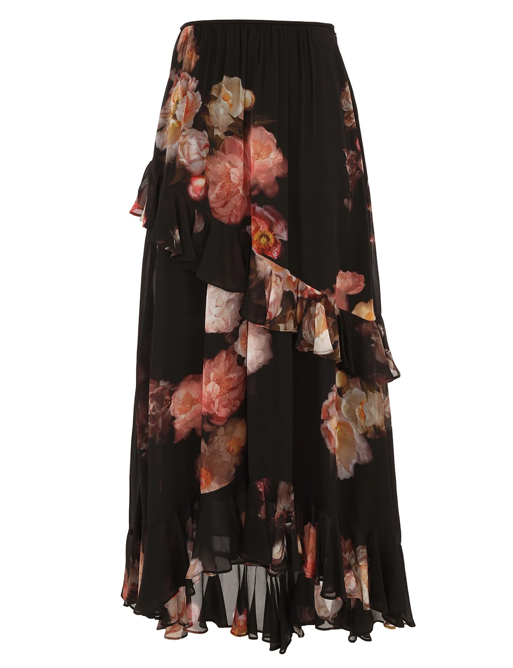Zimmermann Hypnotic Asymmetric Midi Skirt | Ready to Wear 2025 Collection Coveti Elevate your elegance in this Zimmermann Skirts from the 2025 resort wear edit