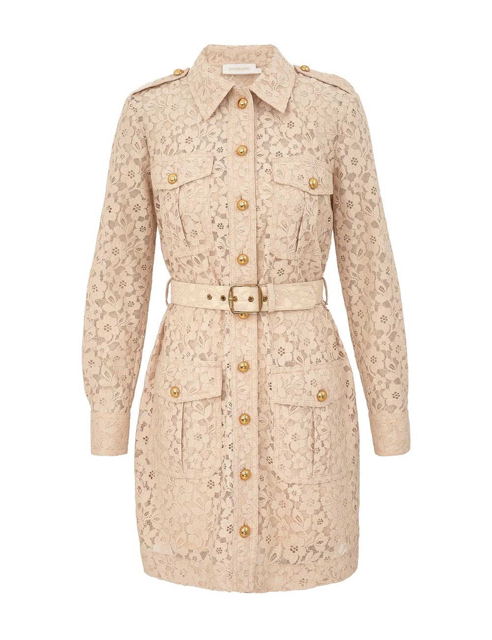 Zimmermann Hypnotic Lace Utility Dress | Ready to Wear 2025 Collection Coveti Elevate your elegance in this Zimmermann Dresses from the 2025 resort wear edit