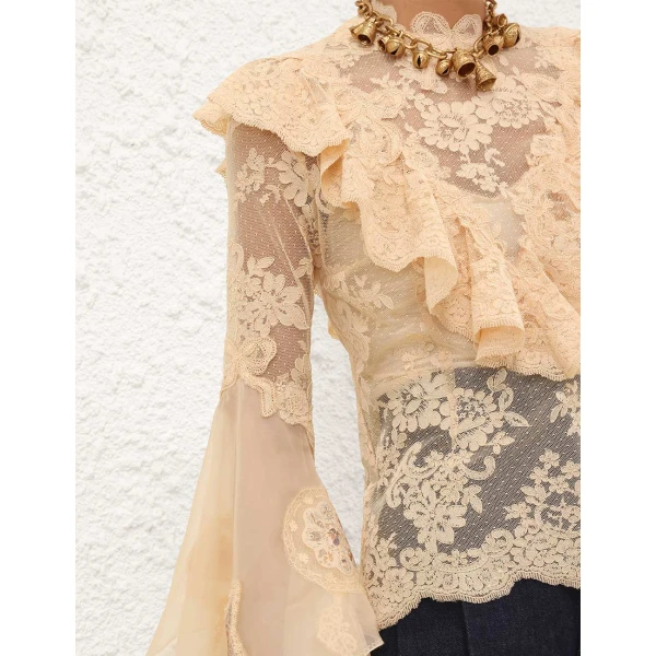 Elevate your elegance in this Zimmermann Tops   from the 2025 resort wear edit