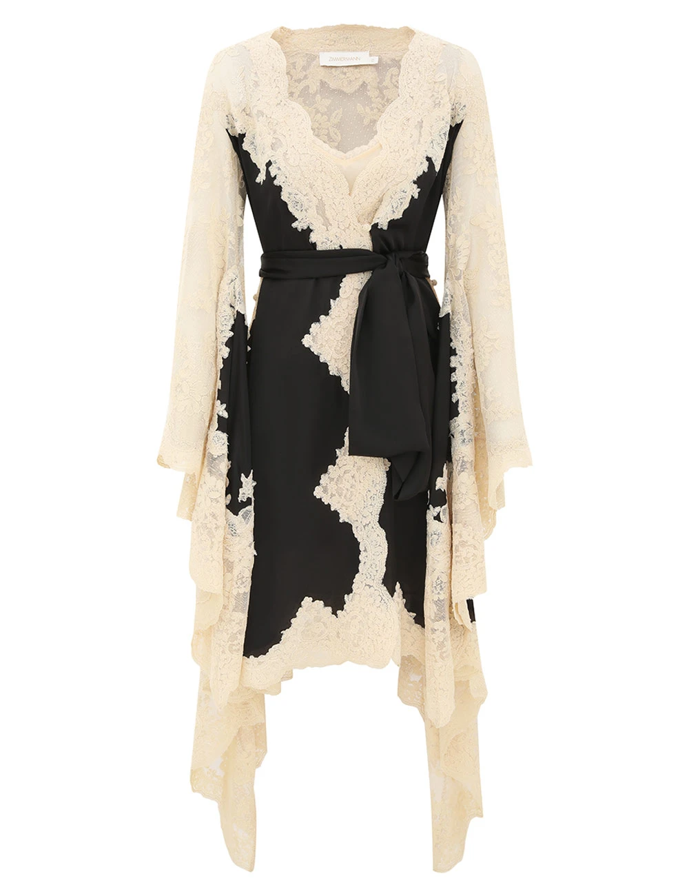 Zimmermann Hypnotic Satin Wrap Dress | Ready to Wear 2025 Collection Coveti Elevate your elegance in this Zimmermann Dresses from the 2025 resort wear edit