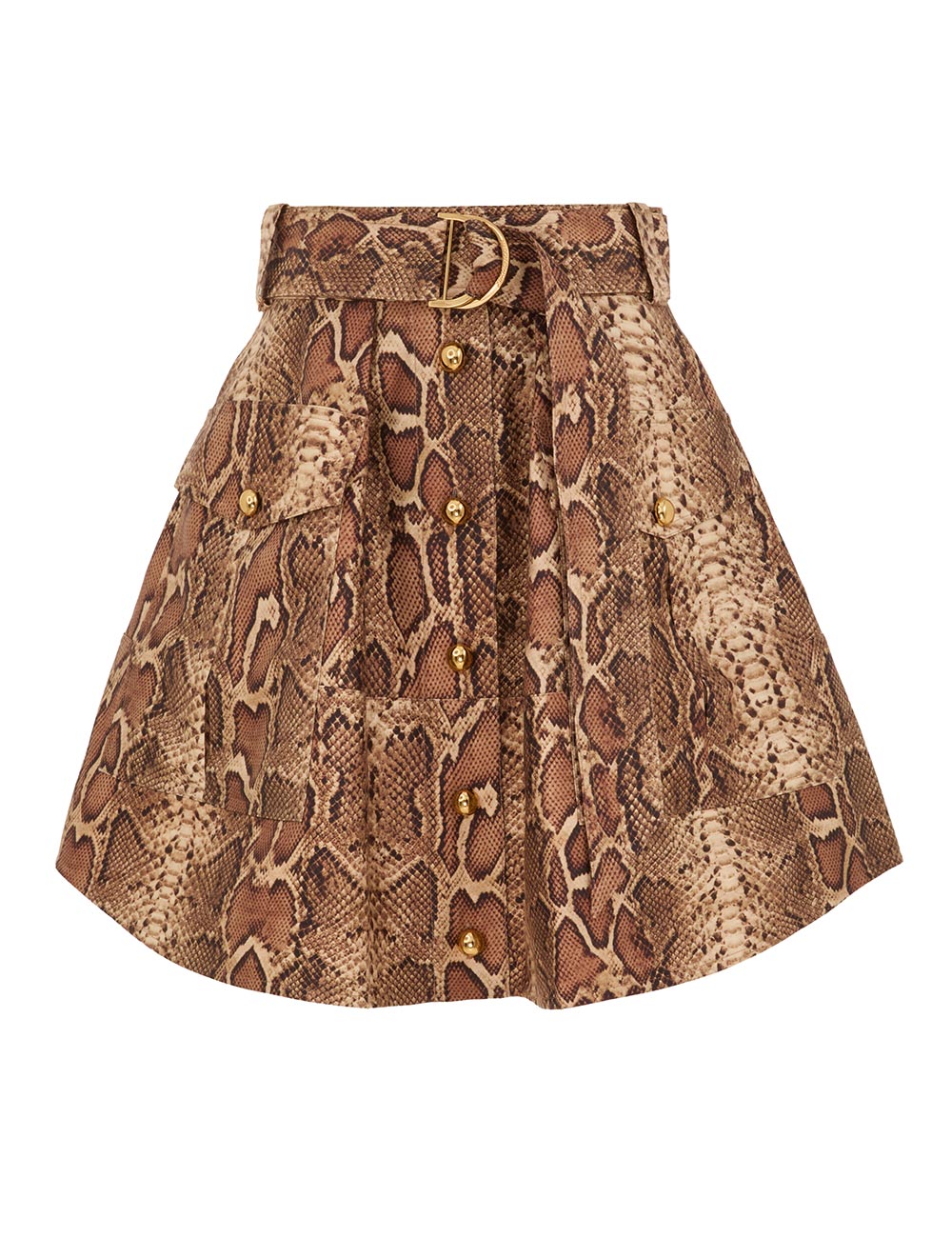 Zimmermann Hypnotic Utility Mini Skirt