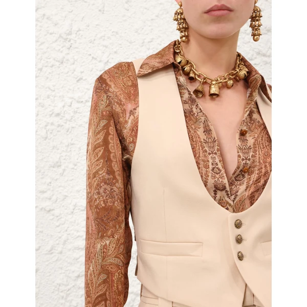 Elevate your elegance in this Zimmermann Tops   from the 2025 resort wear edit